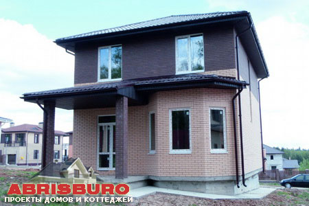 Фото построенного дома.  Сайт: https://www.abrisburo.ru/  Телефон: +7 (495) 725-04-78