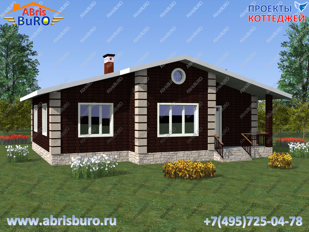 Пример дома K1142-119 в скандинавском стиле на сайте www.abrisburo.ru