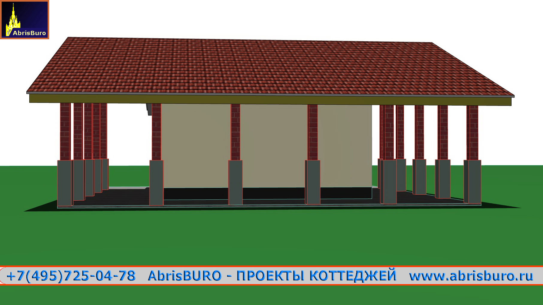 Фасад №2 коттеджа