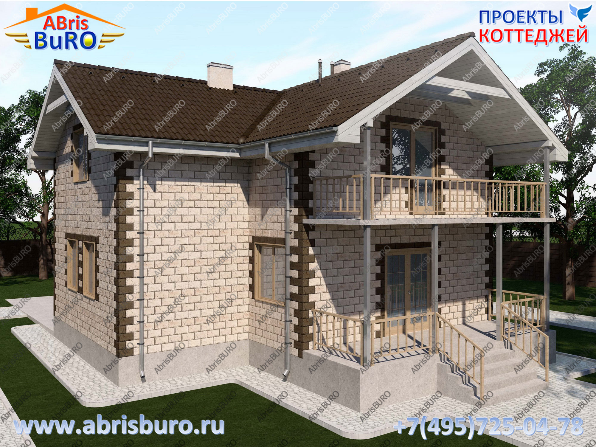 3D фасад дома