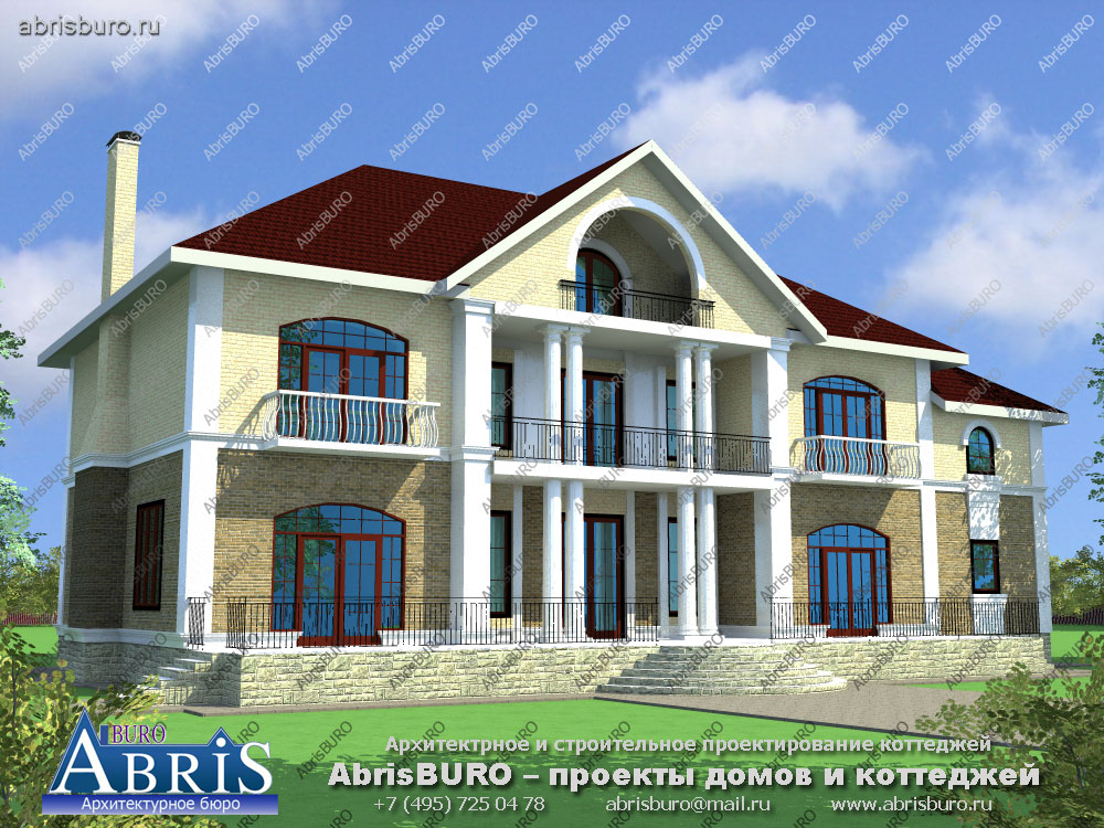 Проект дома с колоннами K3020-550