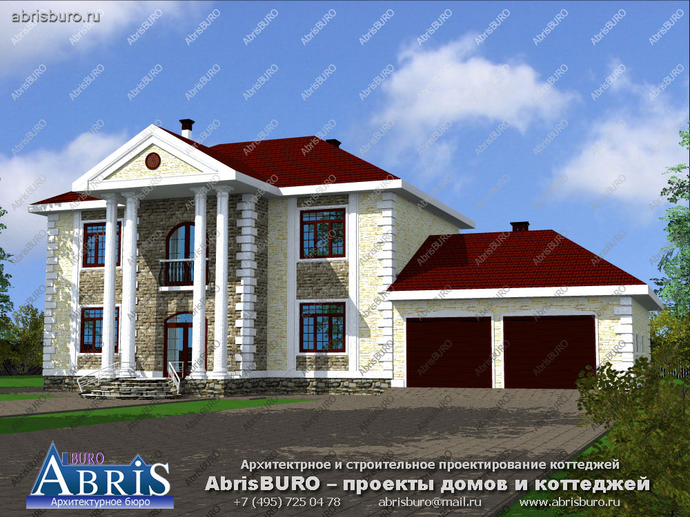 Проект дома с колоннами K3024-357