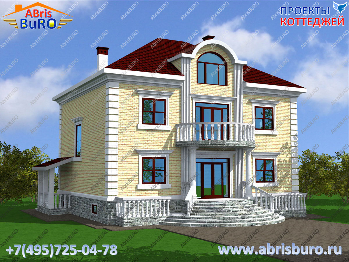 Проект прямоугольного дома K3054-384